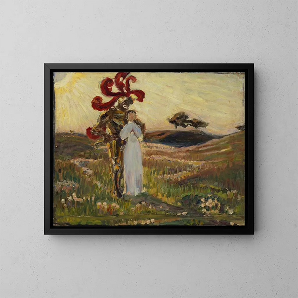 Esquisse pour Le Chevalier et la Servante - Richard Bergh — ingelijst kunstwerk aan de muur