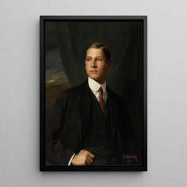 Portrait de Hans Johann Nepomuk Reithoffer - Richard Bitterlich — ingelijst kunstwerk aan de muur