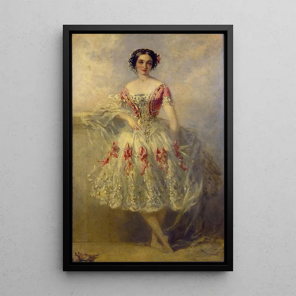 Portret van Marie Adeline Plunkett - Richard Buckner — ingelijst kunstwerk aan de muur