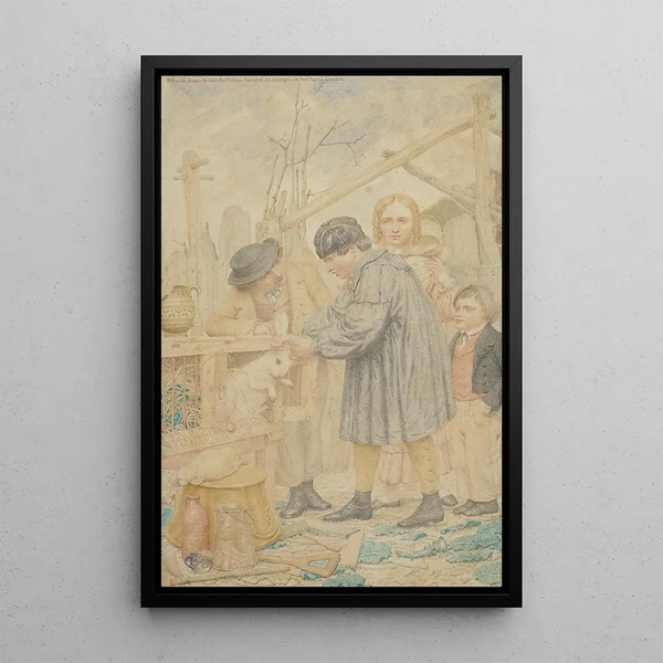 The hutch - Richard Dadd — framed artwork on a wall
