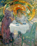 Thee van de namiddag - Richard E. Miller — weergave van het kunstwerk