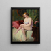 Dame in het boudoir - Richard Geiger — ingelijst kunstwerk aan de muur