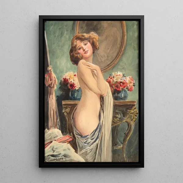 Jeune schoonheid - Richard Geiger — ingelijst kunstwerk aan de muur