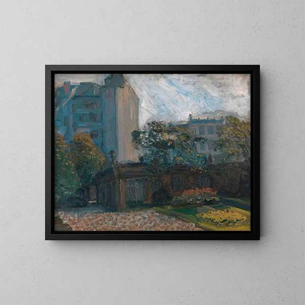 Cour du palais de Liechtenstein à Vienne - Richard Gerstl — framed artwork on a wall