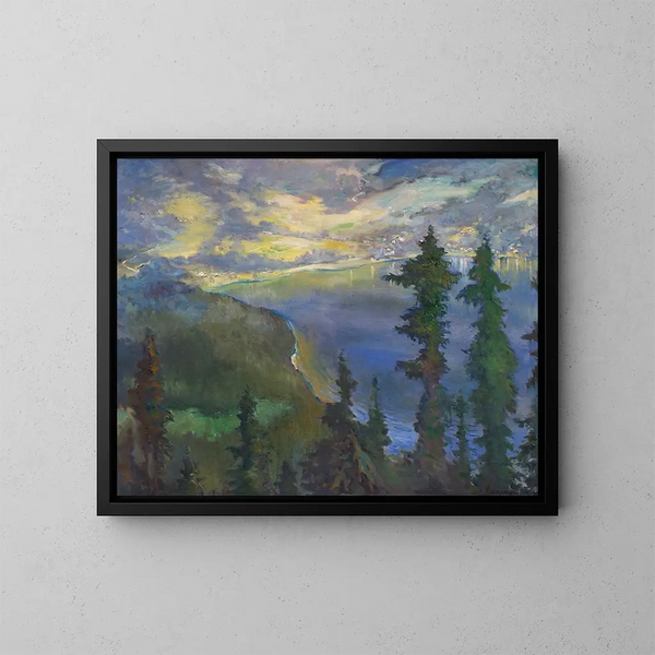 Altaussee Painting - Richard Harlfinger — framed artwork on a wall