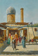 Een straat in Tachkent - Richard Karlovich Zommer — weergave van het kunstwerk