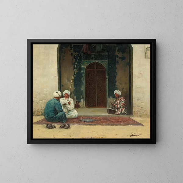 Before the Mosque - Richard Karlovich Zommer — framed artwork on a wall