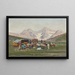 Kamp in de Kaukasus - Richard Karlovich Zommer — ingelijst kunstwerk aan de muur