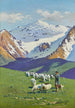 Berger in de Kaukasus - Richard Karlovich Zommer — weergave van het kunstwerk