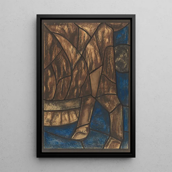 Project voor raam in het noordelijke transept van de Dom van Utrecht 45 - Richard Nicolas Roland Holst — ingelijst kunstwerk aan de muur
