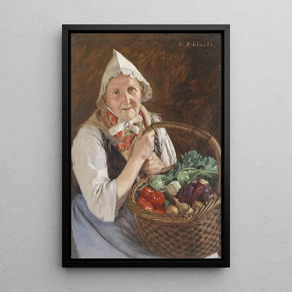 Paysanne de la Marche - Richard Nitsch — ingelijst kunstwerk aan de muur