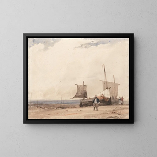 Richard Parkes Bonington - Beach Scene.webp