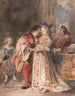Portia and Bassanio - Richard Parkes Bonington — artwork view