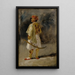 The Count of Palatino in Palikar costume - Richard Parkes Bonington — framed artwork on a wall