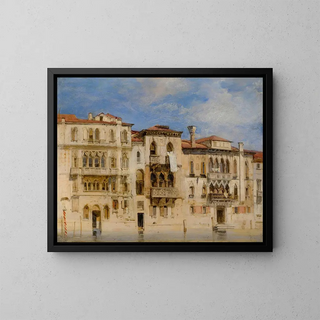 Richard Parkes Bonington - The Palazzi ManolessoFerro ContariniFasan and VenierContarini on the Grand Canal Venice.webp
