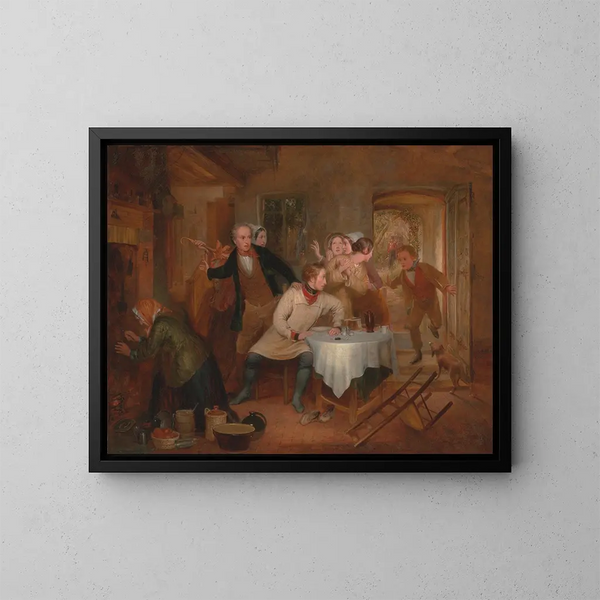 The Return of the Deserters - Richard Redgrave — framed artwork on a wall