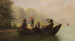 Vissers aan de oever van het meer - Richard Voltz — weergave van het kunstwerk