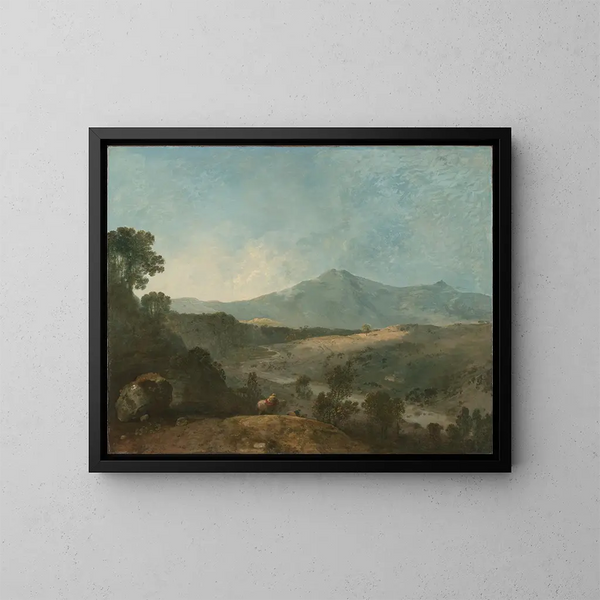 Cader Idris and the Mawddach River - Richard Wilson — framed artwork on a wall