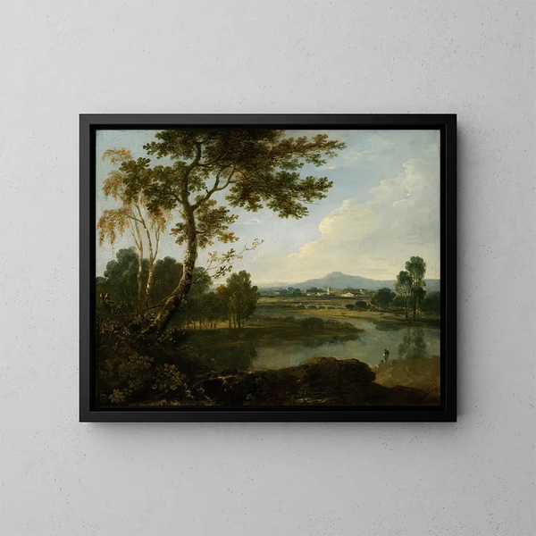 Landscape in Italy - Richard Wilson — framed artwork on a wall