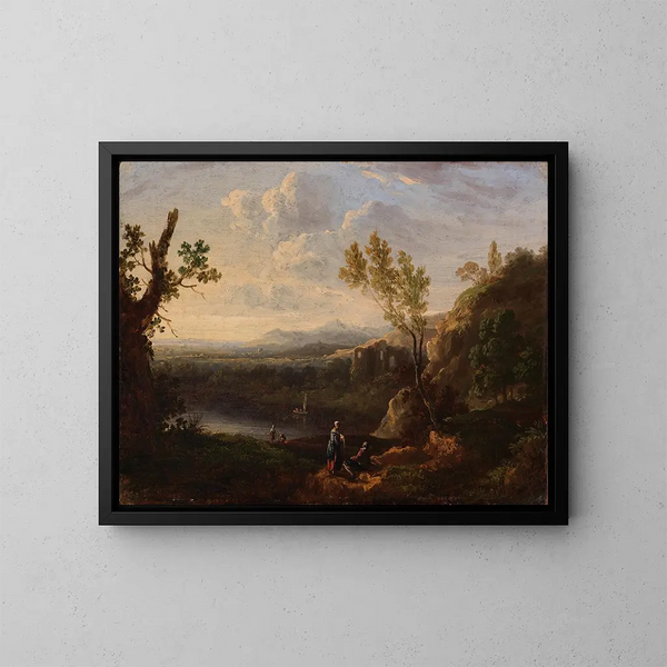 Small Landscape Painting - Richard Wilson — framed artwork on a wall