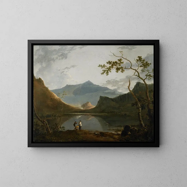 Snowdon from Llyn Nantlle - Richard Wilson — framed artwork on a wall