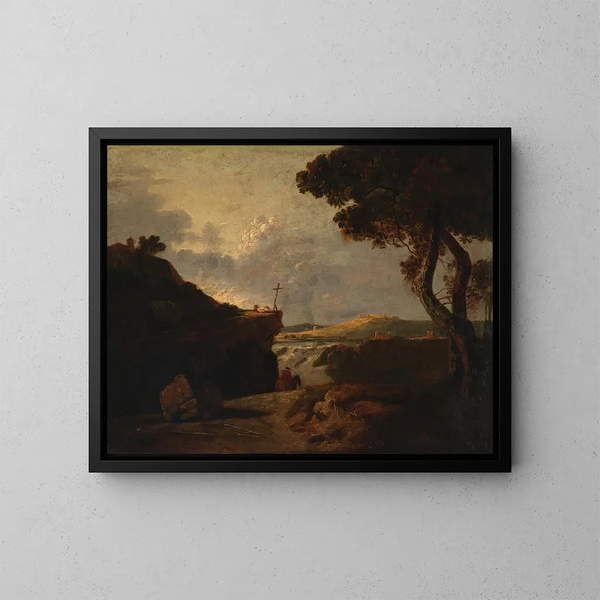 Monk White - Richard Wilson — framed artwork on a wall