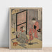 Reproduction of the painting Righteousness (Two Boy Prostitutes Seated by a Candle) - Suzuki Harunobu