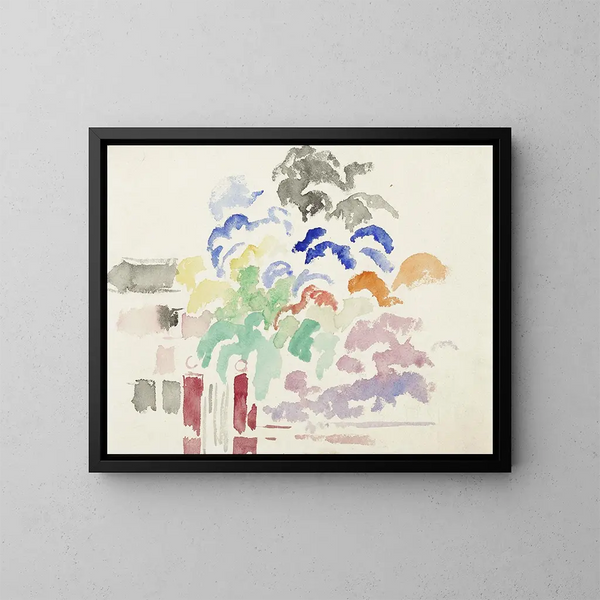 Boitsfort, de poort van het park - Rik Wouters — ingelijst kunstwerk aan de muur