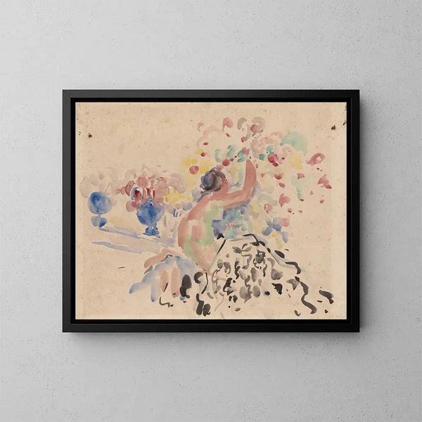 Natuur en bloemen - Rik Wouters — ingelijst kunstwerk aan de muur