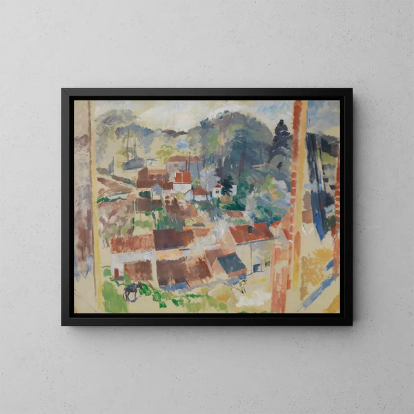 Open raam op Bosvoorde - Rik Wouters — ingelijst kunstwerk aan de muur