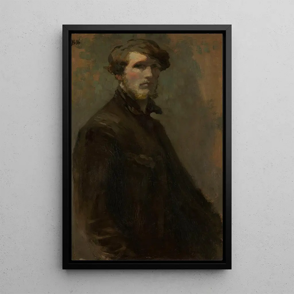 Autoportrait - Rik Wouters — ingelijst kunstwerk aan de muur