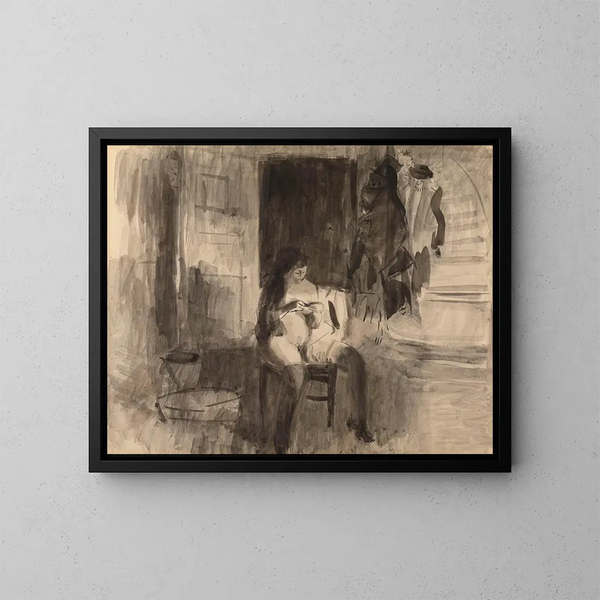 Susanne en de ouderen - Rik Wouters — ingelijst kunstwerk aan de muur