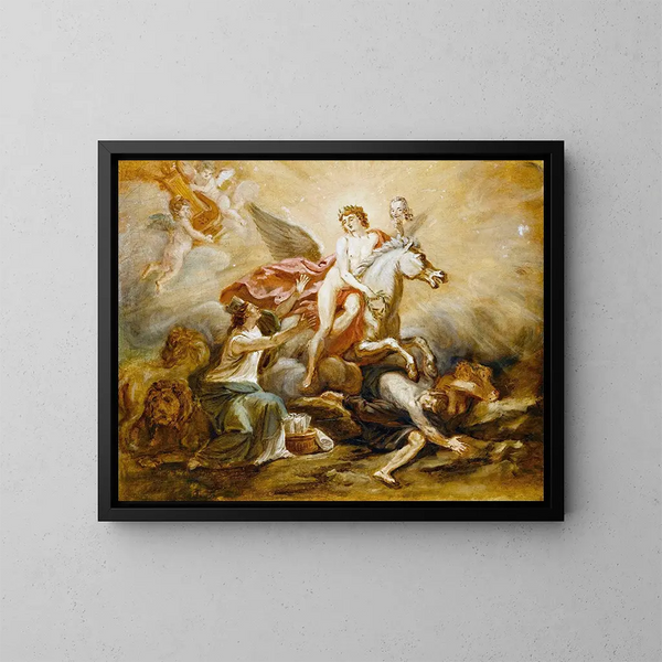 van de Allegorie van de glorie van Voltaire - Robert Guillaume Dardel — ingelijst kunstwerk aan de muur