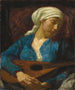 De mandoline speler - Robert Anning Bell — weergave van het kunstwerk