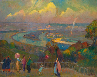 Robert Antoine Pinchon - Rouen La Seine Vue Depuis Le Hauteurs De Caudebec.webp