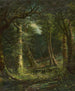Door de bomen - Robert B. Hopkin — weergave van het kunstwerk