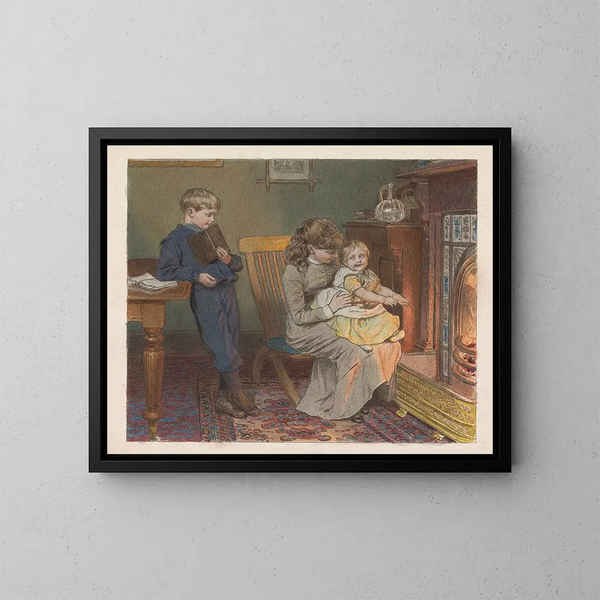 At the edge of the moor - Robert Barnes — framed artwork on a wall