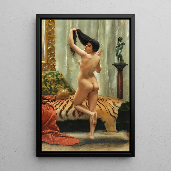 Devant le miroir - Robert Barrett Browning — ingelijst kunstwerk aan de muur