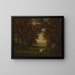 scène in het Fontainebleau-bos - Robert Crannell Minor — ingelijst kunstwerk aan de muur