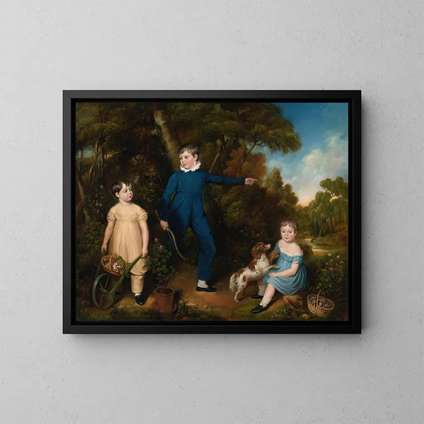 De kinderen van Charles Kendal van Manchester - Robert Crozier — ingelijst kunstwerk aan de muur