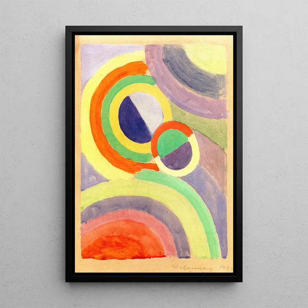 Composition - Robert Delaunay — ingelijst kunstwerk aan de muur