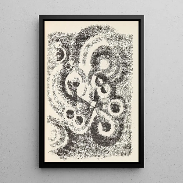 Montherlant H De ochtendwacht - Robert Delaunay — ingelijst kunstwerk aan de muur