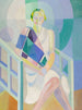 Portret van Madame Heim - Robert Delaunay — weergave van het kunstwerk