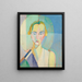 Studie voor het Portret van Madame Heim - Robert Delaunay — ingelijst kunstwerk aan de muur