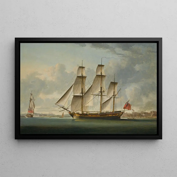 Robert Dodd - The East Indiaman Delaford In Two Positions Passing Deptford The Royal Hospital At Greenwich Beyond.webp
