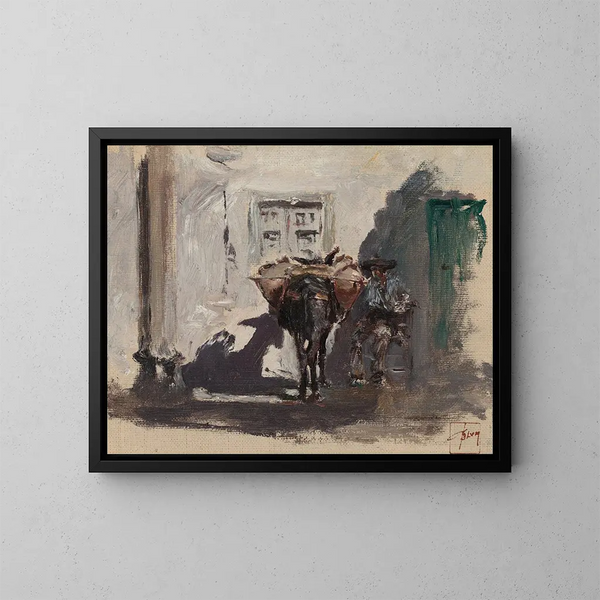 Spanish Muletier Painting - Robert Frederick Blum — framed artwork on a wall