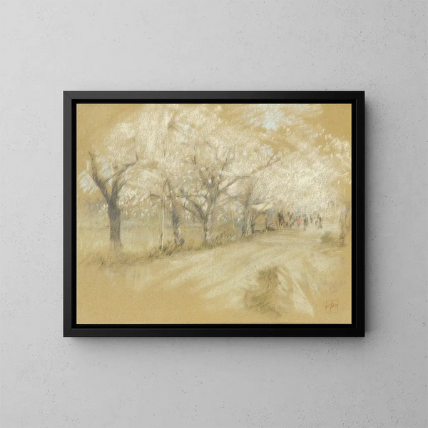 Spring Landscape - Robert Frederick Blum — framed artwork on a wall