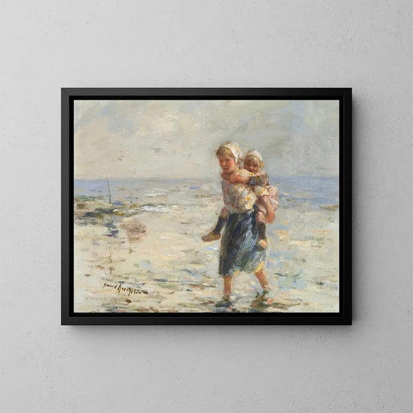 At the water's edge - Robert Gemmell Hutchison — framed artwork on a wall