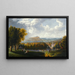 Uitzicht op de rivier de Hudson vanaf de Nederlandse kerk van Tarrytown Beekman Manor House - Robert Havell Jr — ingelijst kunstwerk aan de muur