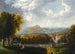 Uitzicht op de rivier de Hudson vanaf de Nederlandse kerk van Tarrytown Beekman Manor House - Robert Havell Jr — weergave van het kunstwerk